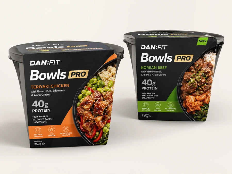 DAN:FIT Bowls PRO ready meal bowl range